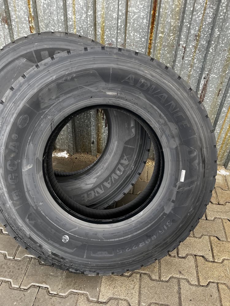 Opona przód 315/80 R22.5 budowlana prowadząca Advance GCA1