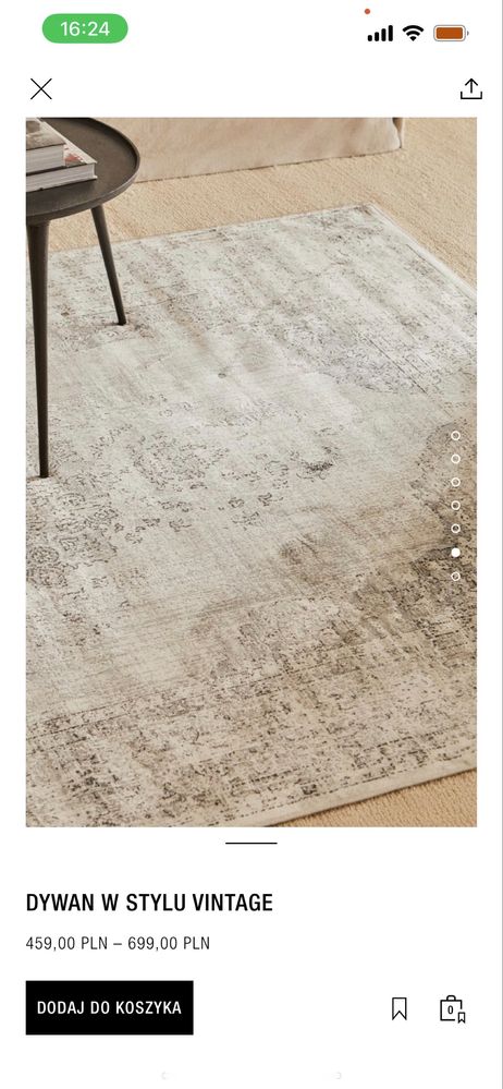 Dywan Zara w stylu vintage