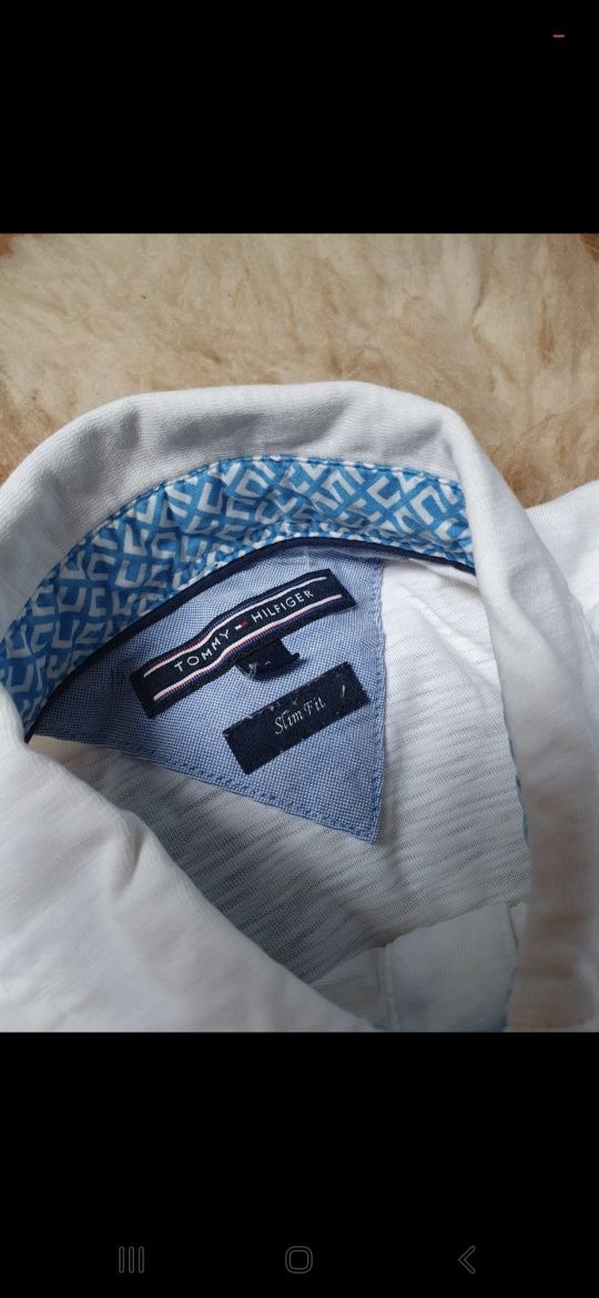 Biała koszulka polo Tommy Hilfiger 36