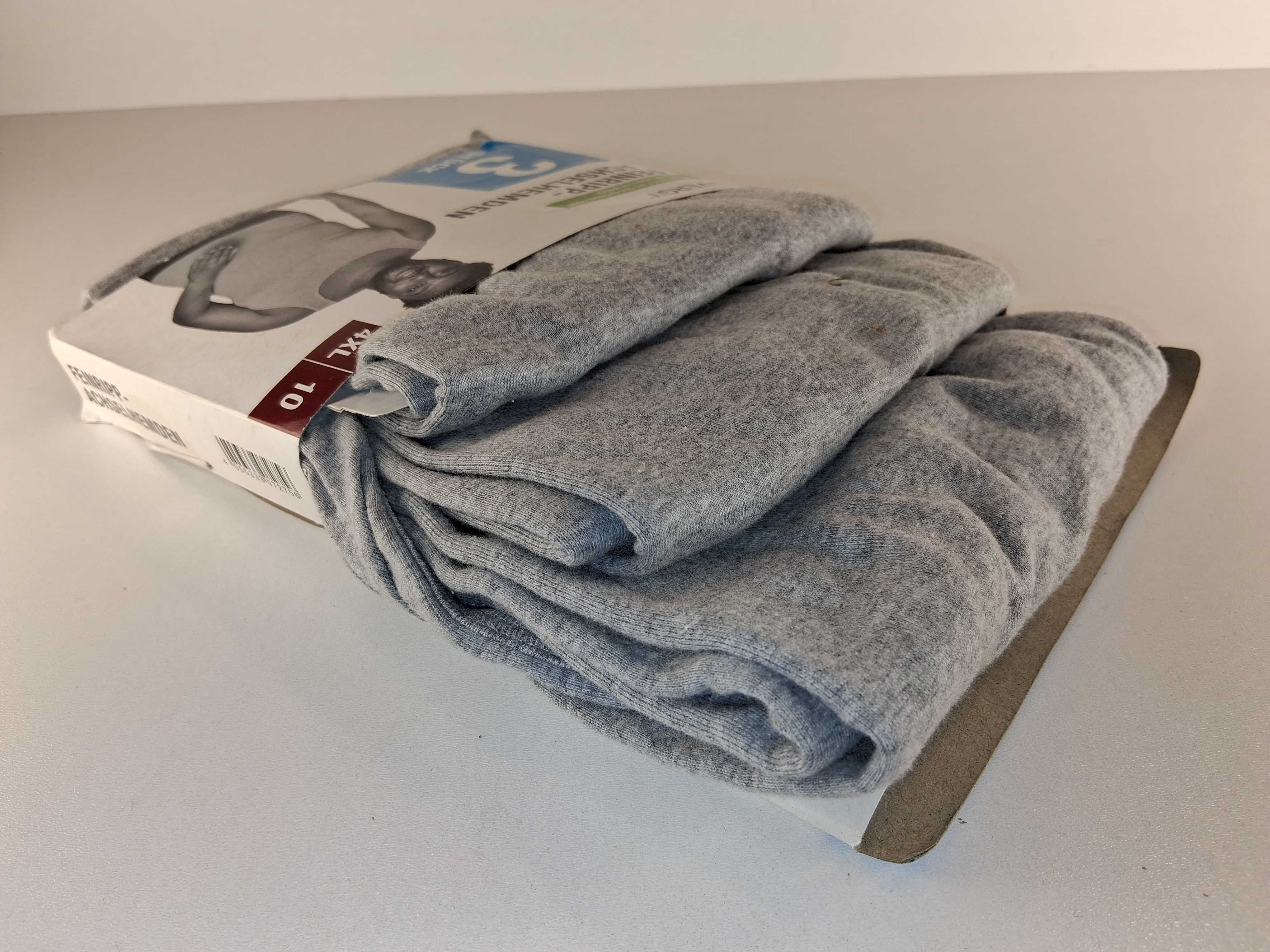 A154 Zestaw 3-Pak Livergy Męskie Koszulki Na Ramiączkach Szary 4XL