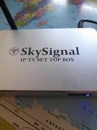 Skysignal iptv set top box Android troco por amiko