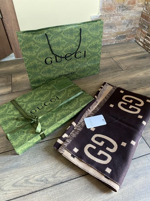 Шарф Gucci premium люкс кашемір