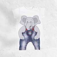 Bizdik letni rampers słonik Dumbo ogonek 86 cm