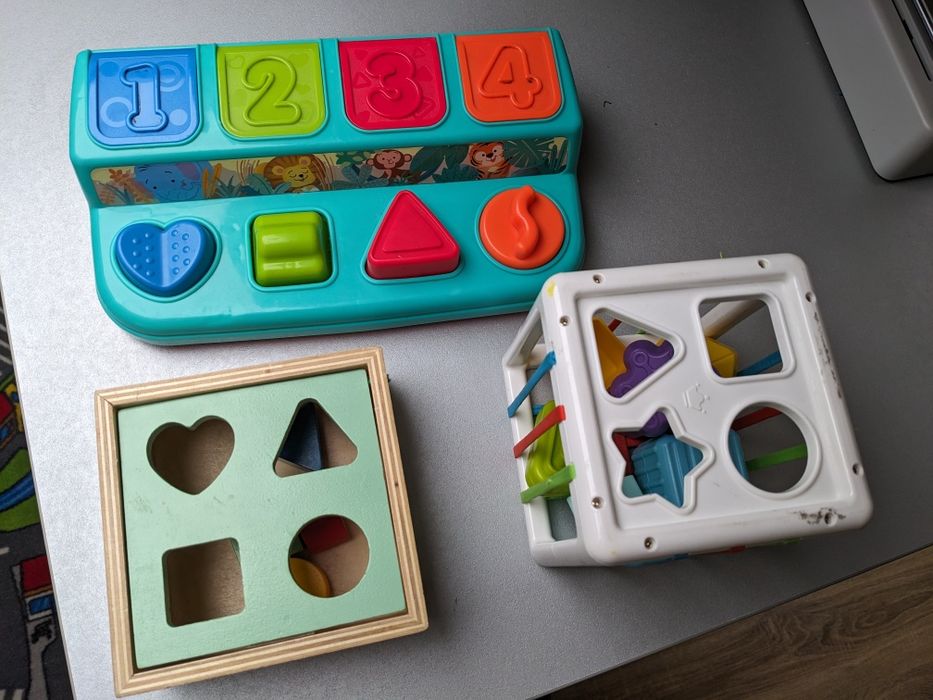 Zabawki dla rocznego dziecka niemowlęce sorter pokrętła montessori