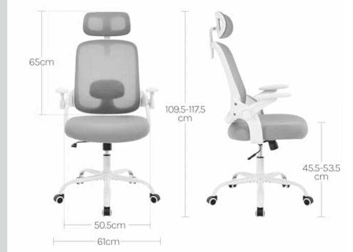 Ergonomiczne krzesło biurowe WOLTU