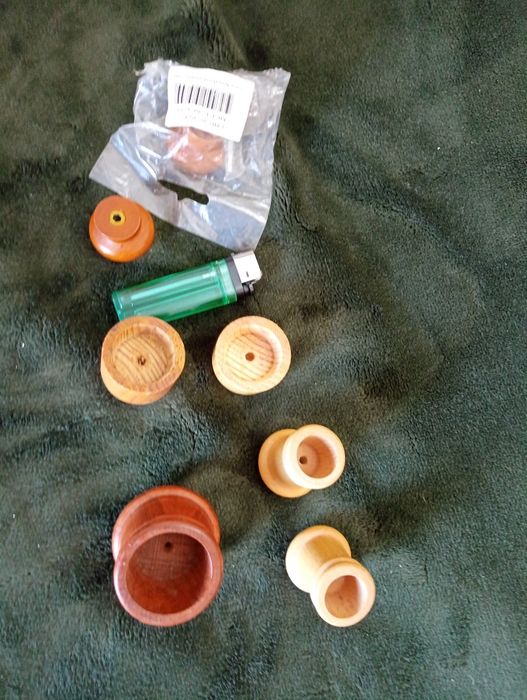 7 Puxadores madeira Novos e como novos