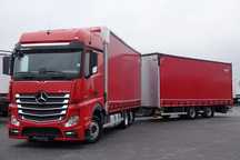Mercedes-Benz ACTROS 2548 / ZESTAW TANDEM 120 M3 / PRZEJAZDOWY / KLIMA POSTOJOWA / BIG SPACE / PO ZŁOTYM KONTRAKCIE SERWISOWYM /