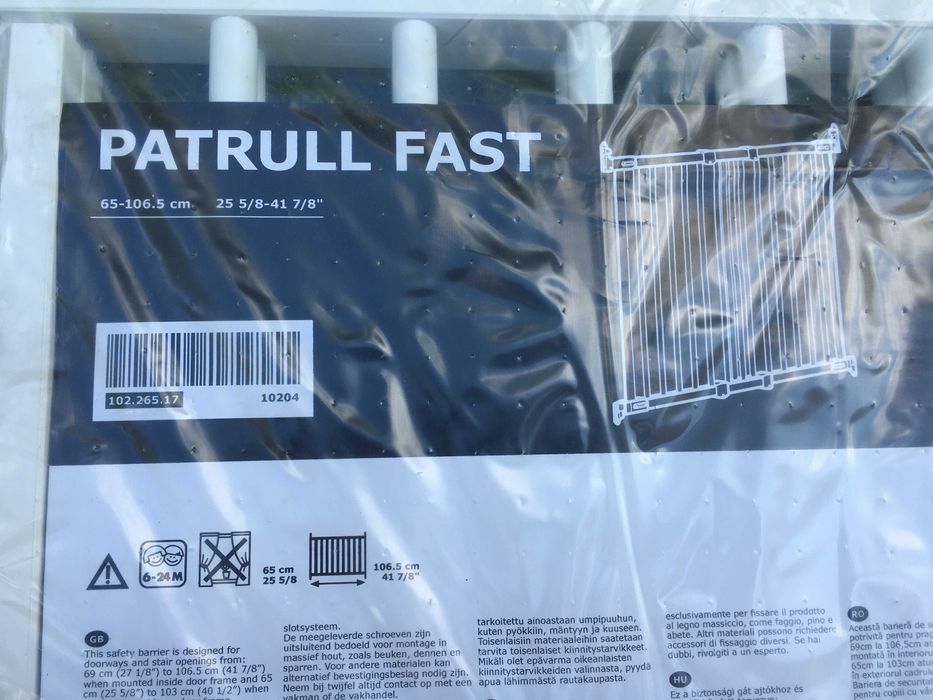 Regulowana bramka ochronna dla dzieci IKEA PATRULL FAST
