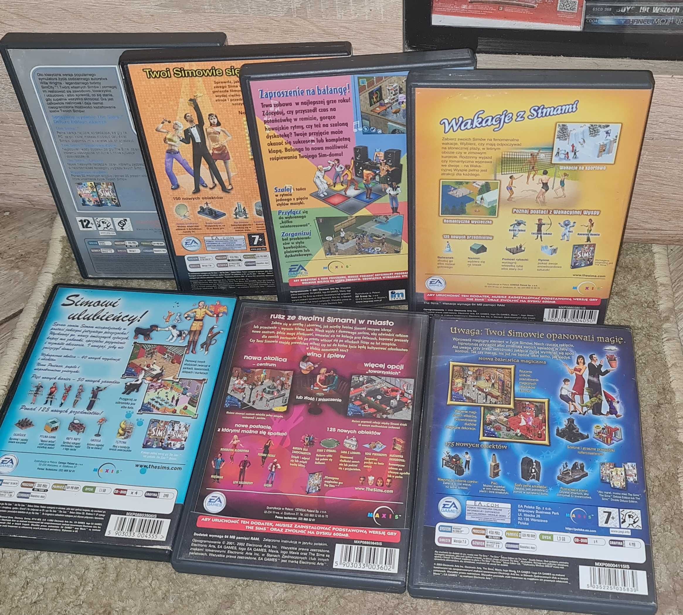 The Sims 1 Zestaw Podstawa I Wszystkie Dodatki / PC / PL / STAN DST,DB