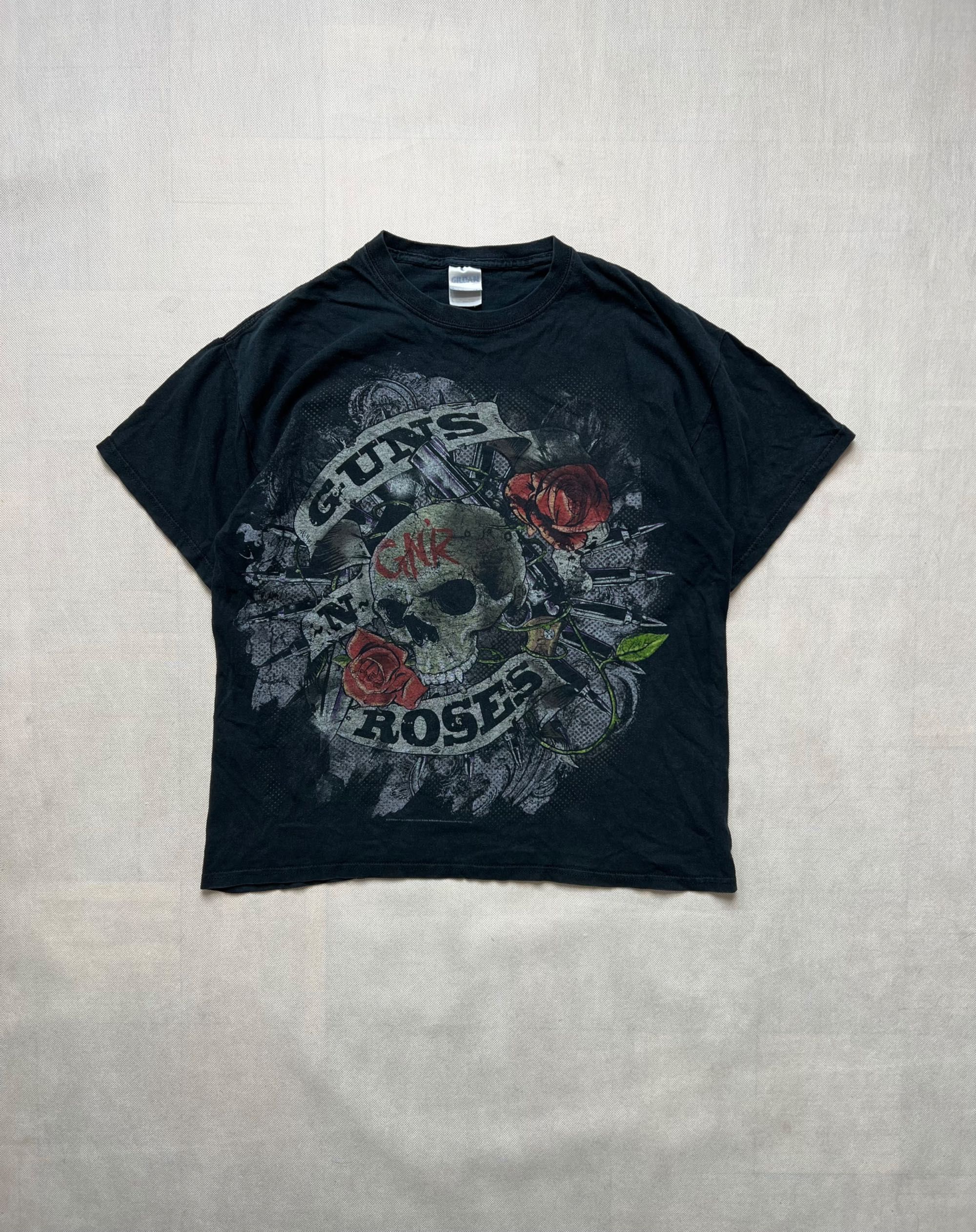 Tshirt koszulka Guns N’ Roses skulls skeleton logo vintage 2009
