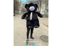 Плюшевый мишка черный 130 см.Мягкая игрушка.Купить мишку.Медведь