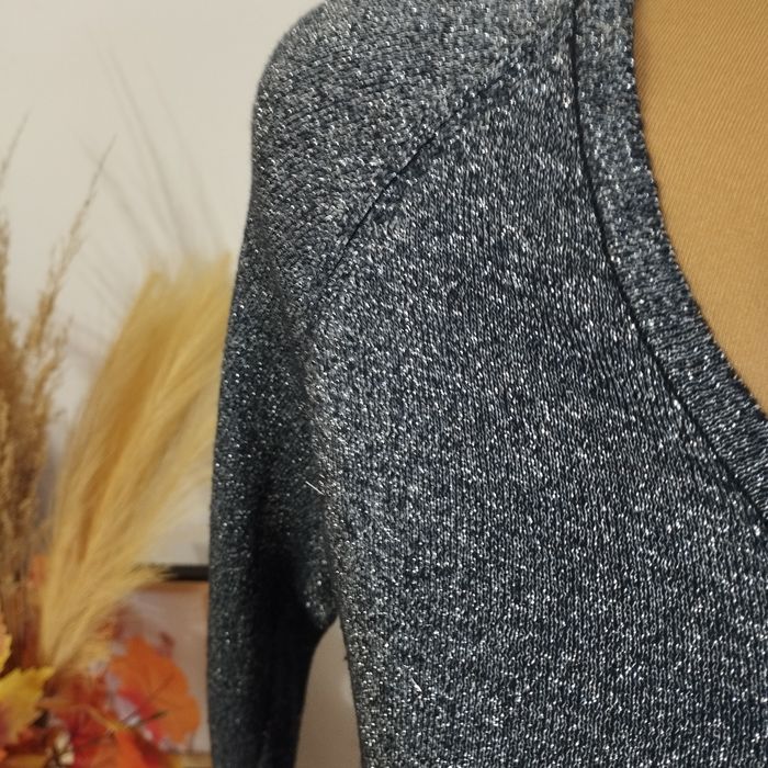 Bluzka / sweter damski  srebrna nitka,impreza, Saint Tropez r M,