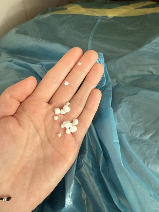 Styropian granulowany kulki. Wielki worek styropianu granulowanego