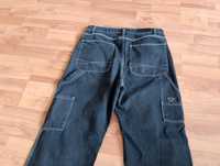 Spodnie jeansy Bershka cargo bojówki carpenter y2k vintage alternativ