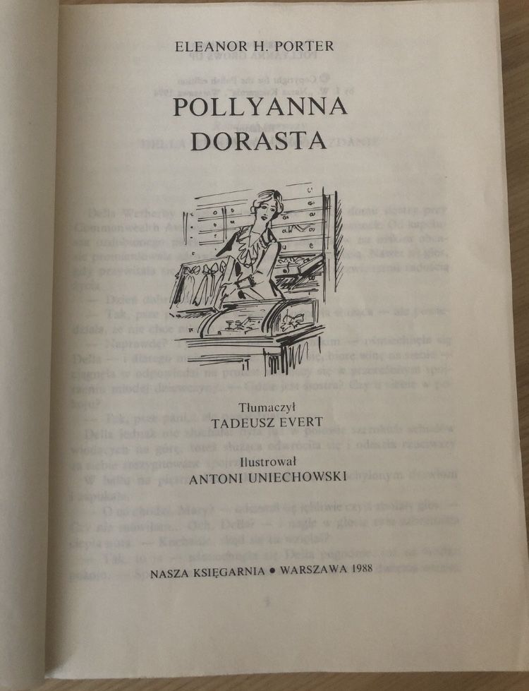 Pollyanna dorasta Eleanor H. Porter