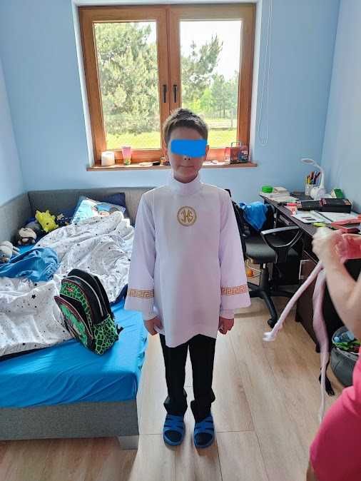 Alba komunijna dla chłopca rozmiar 140/146. Jak nowa !!!