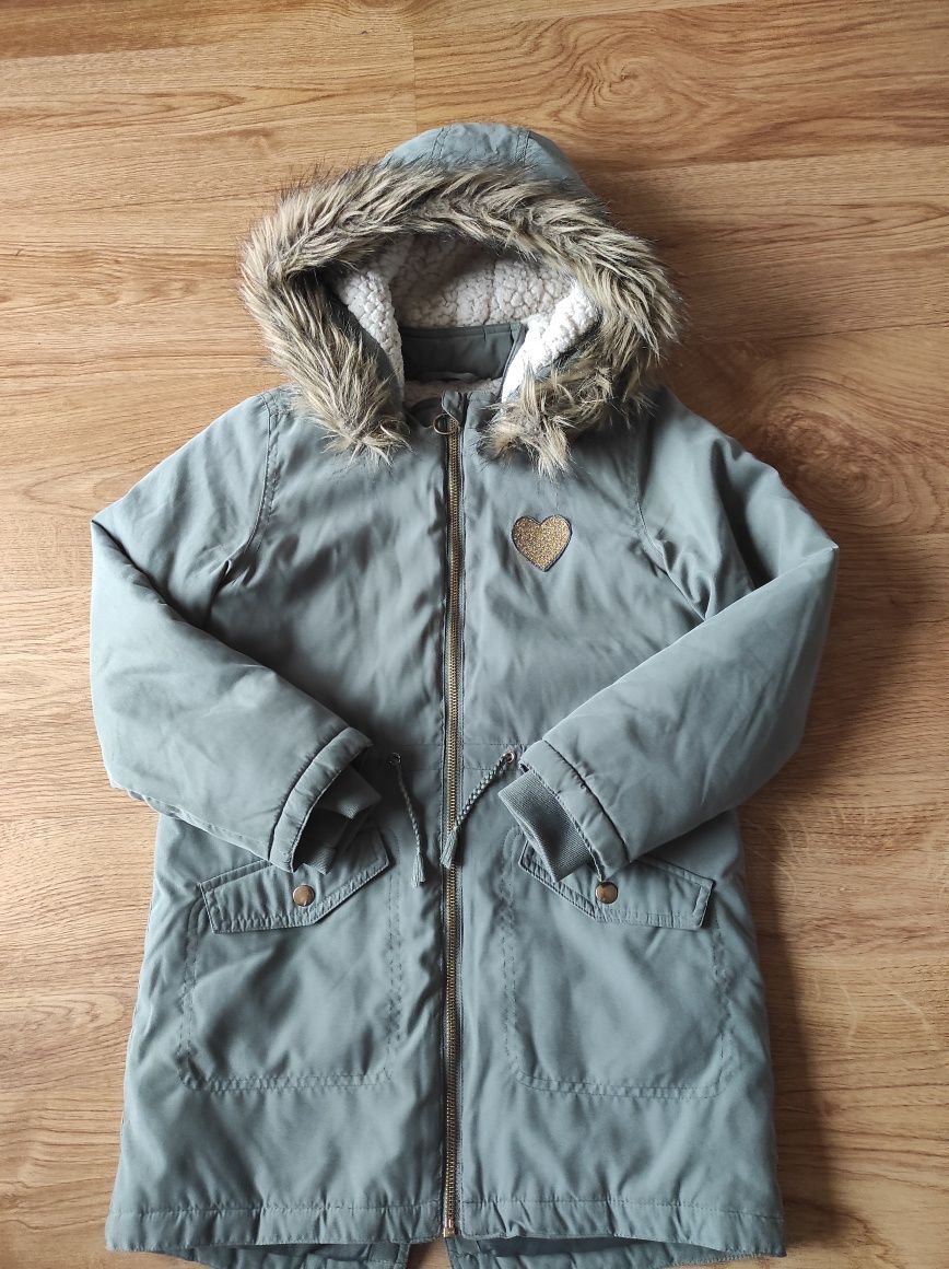 Zimowa kurtka, parka, 140, fajny stan