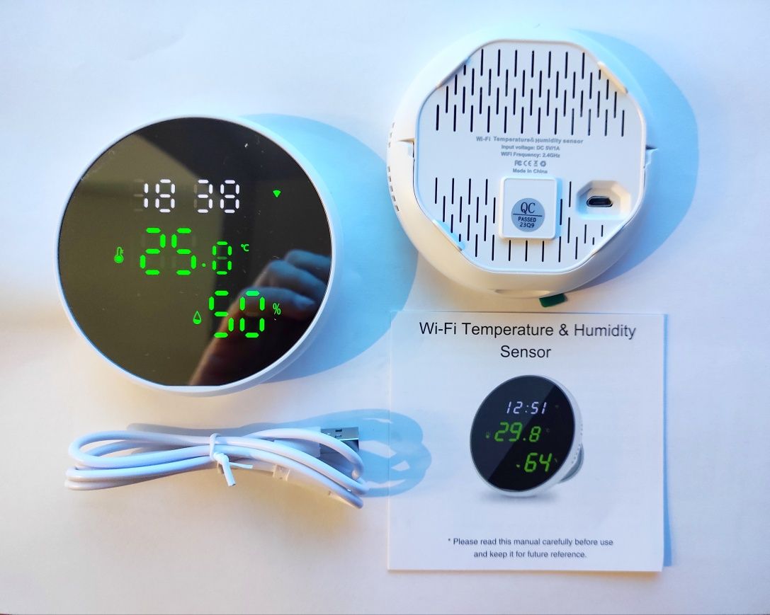 Датчик температури та вологості  WI-FI Tuya Smart Сенсор Гігрометр