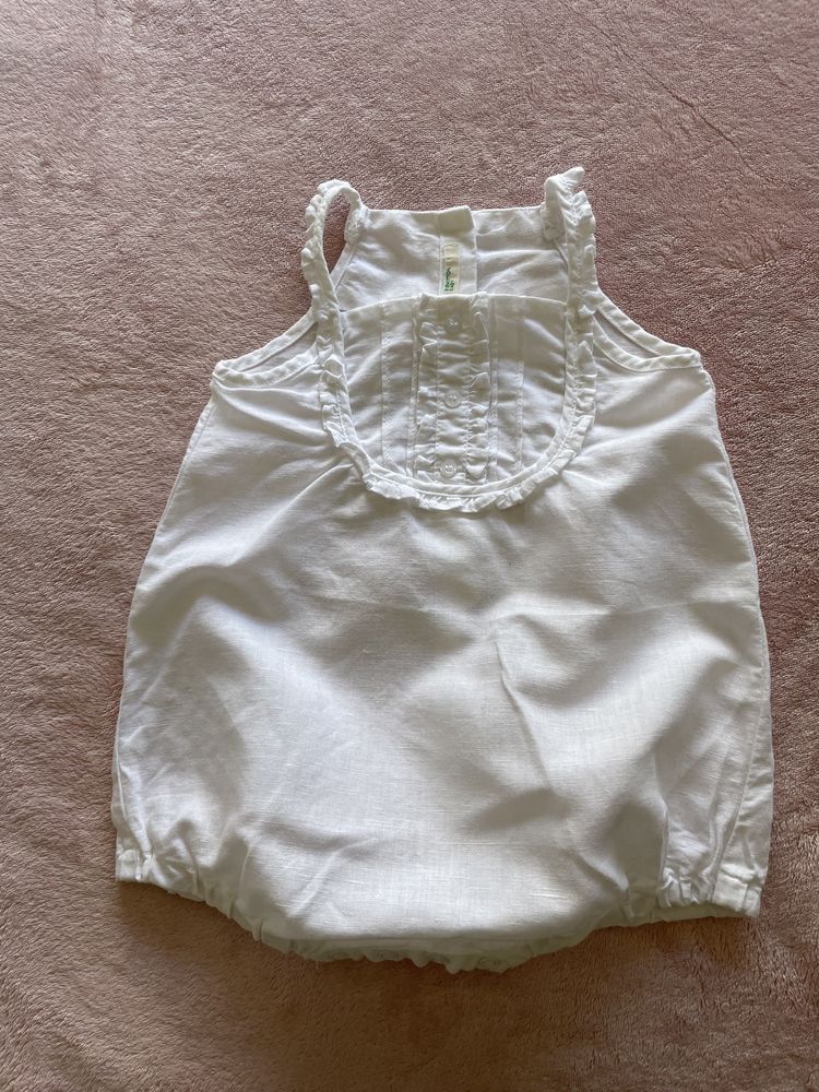 Fofo / Jardineiras de Bebé Benetton Baby 0-12m Como Novo