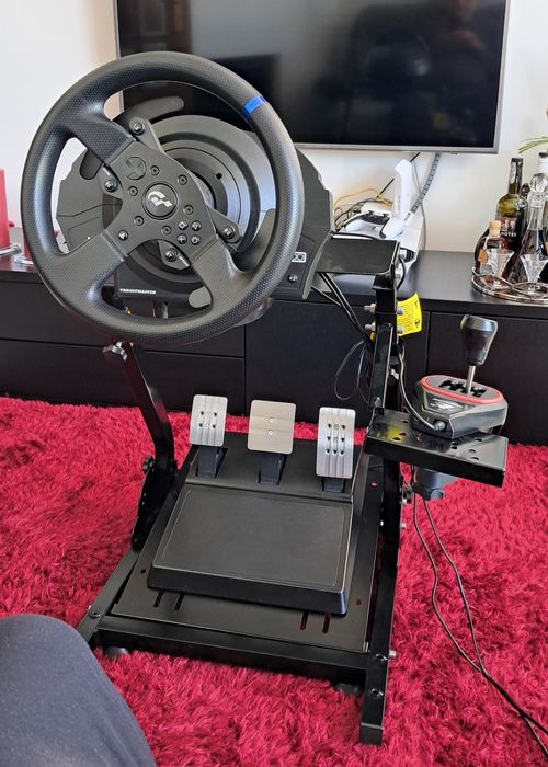 Volante gaming Thrustmaster T300 RS GT edition completo com suporte