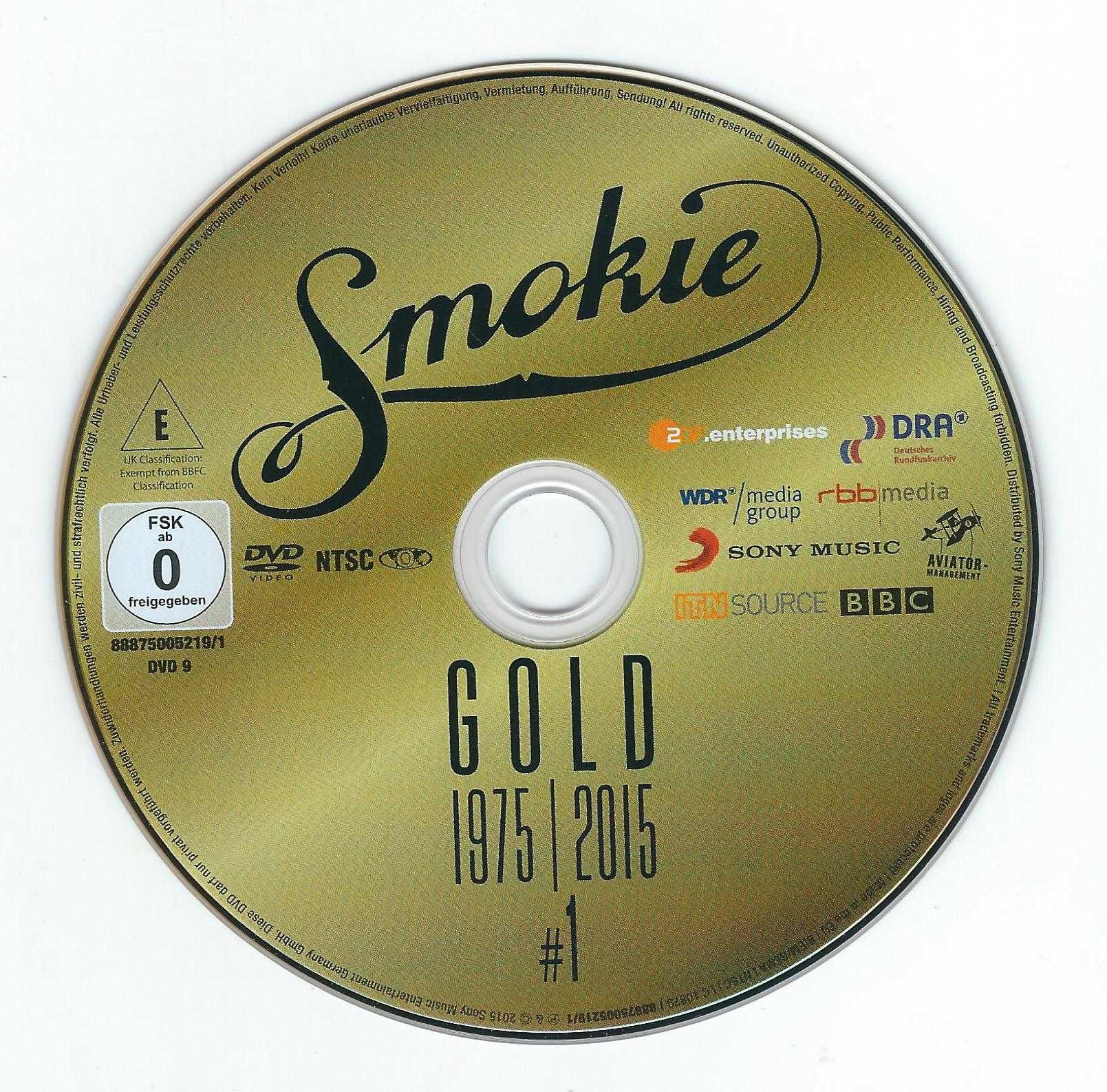 3 DVD Smokie - Gold 75-15 (2015) (Sony Music)