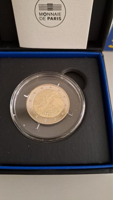 Moeda 2€ França Proof Erasmus