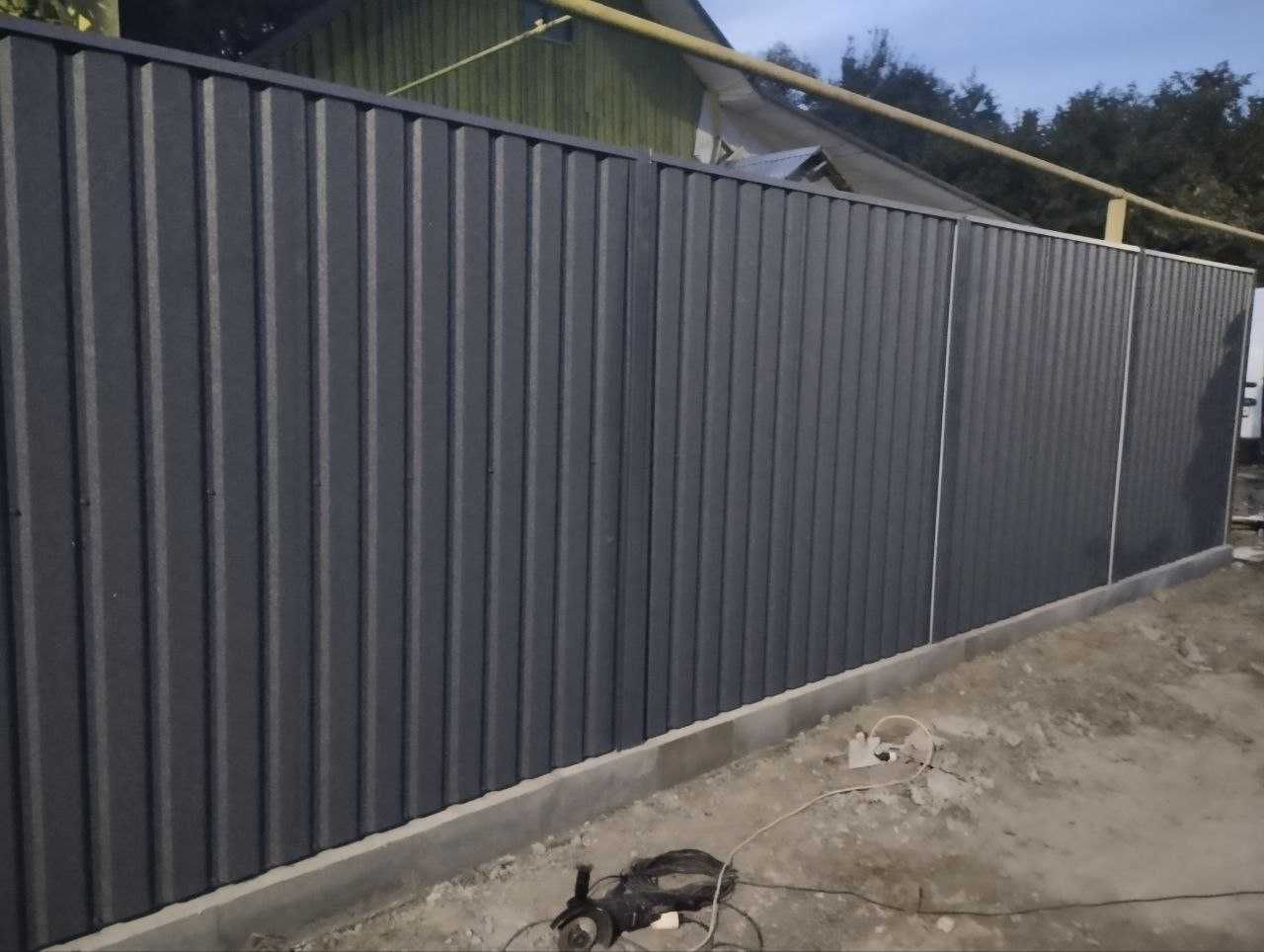 Еврозабор Деревянный Профлист Ограждение ВОРОТА КАЛИТКА Сетка 3Д