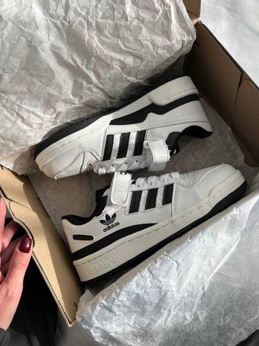 Adidas Forum 84 Low White Black, адідас форум кеди, адідас форум 84