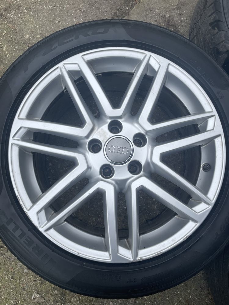 Alufelgi 5x112 R18 oryginalne audi pirelli p zero 245/45/18