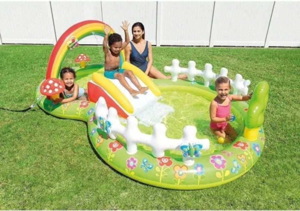 Piscina Playground insuflável para crianças (2,9 x 1,8 x 1,04 m)