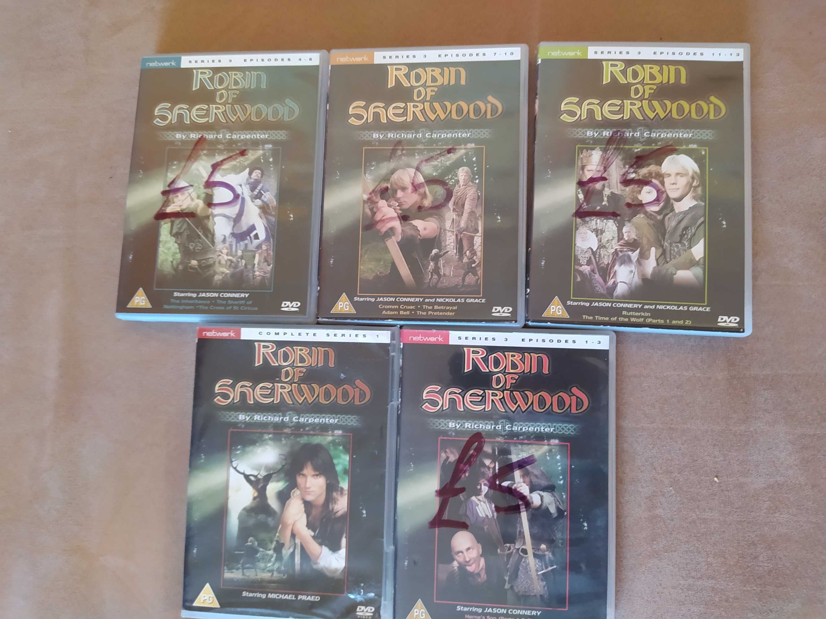 Płyty Robin of Sherwood Robin Hood sezon 1 i 3 DVD