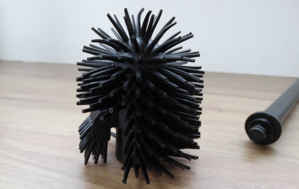 SZCZOTKA WC czarny mat silikonowa badi WENKO