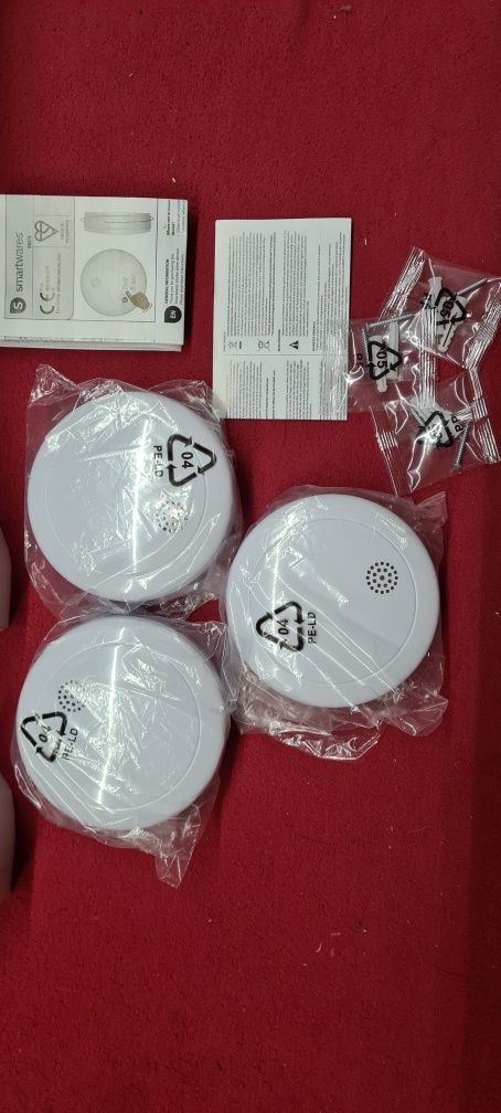 Nowa cena ! Zestaw Czujniki Dymu Czadu Smartwares z Alarmem kpl 3szt
