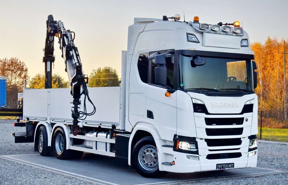 Scania R450 HIAB X-HIPRO 232  Poduszki Przód/Tył * Podnoszona/Skrętna Oś * Centralne Smarowanie *