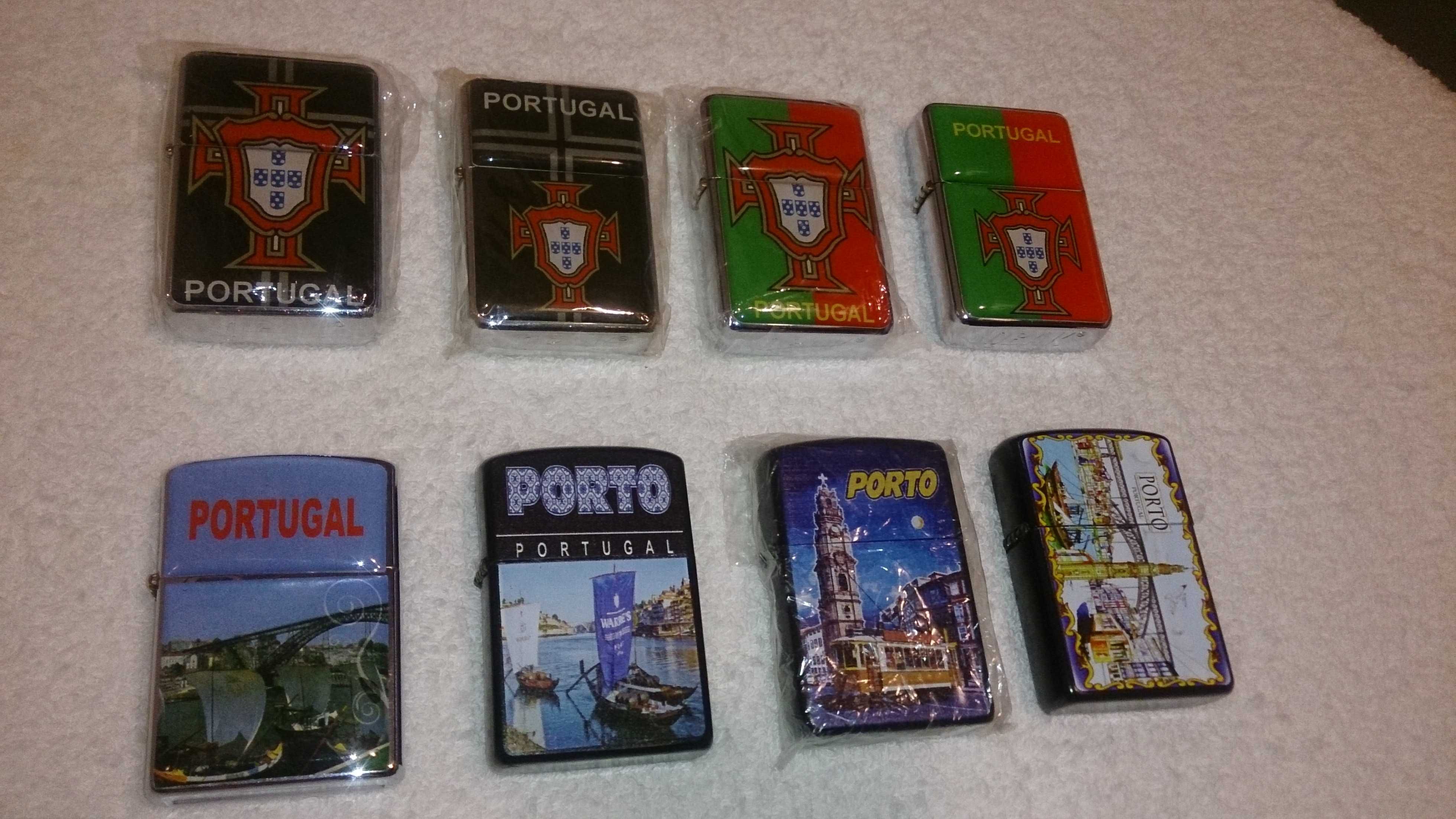 11 isqueiros tipo zippo (alusivos a portugal)