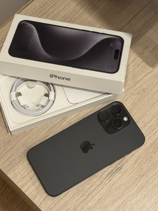 Iphone 15 Pro Max 256GB Como novo Original Black Titanium