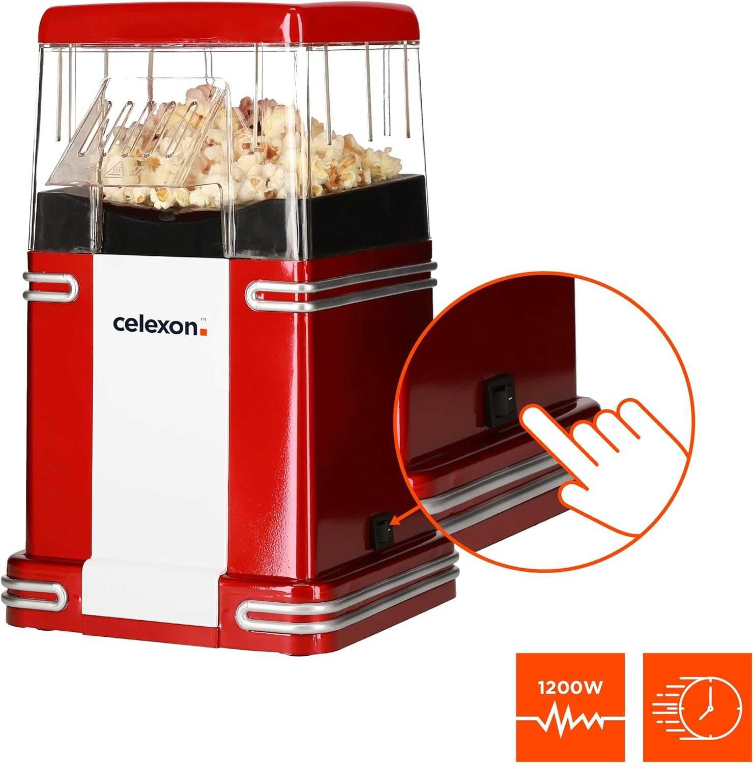 maszyna do popcornu retro maszynka do popcornu z gorącym powietrzem