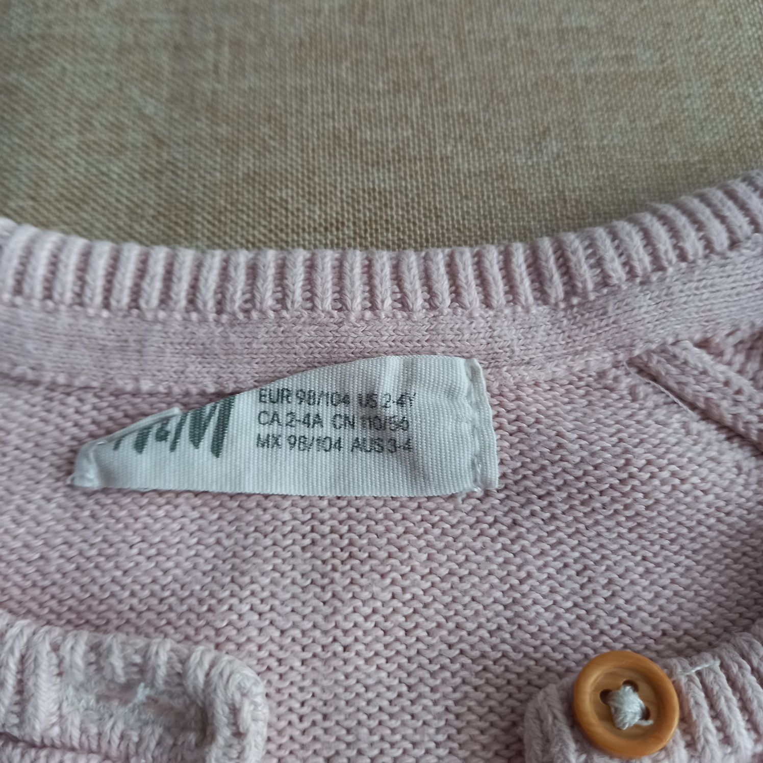 Sweterki dziewczęce, H&M, Chicco i George,  rozmiar 98-104 Zestaw