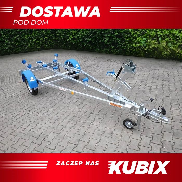 Neptun PRZYCZEPA PODŁODZIOWA, POD ŁÓDŹ do 5.2 m z kołyską slipową, 750 kg  HIT CENOWY! Przyczepka GN034 na łodzie do 5.2 m, solidnie wykonana