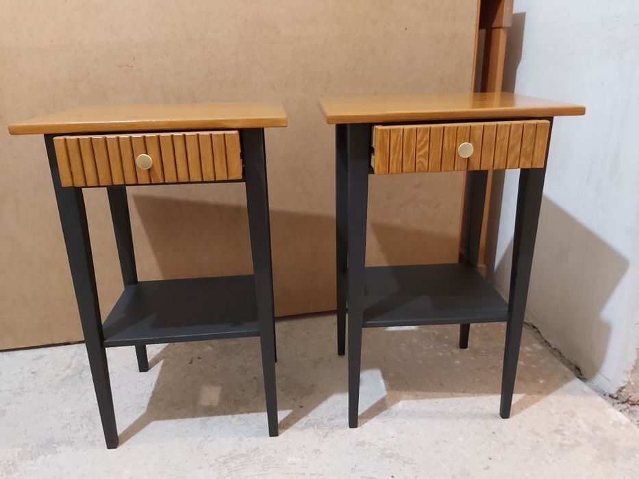Hemnes Ikea stolik nocny - po renowacji