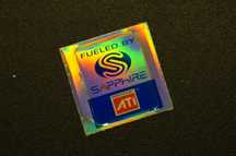 Naklejka na komputer - ATI Sapphire - retro hologram