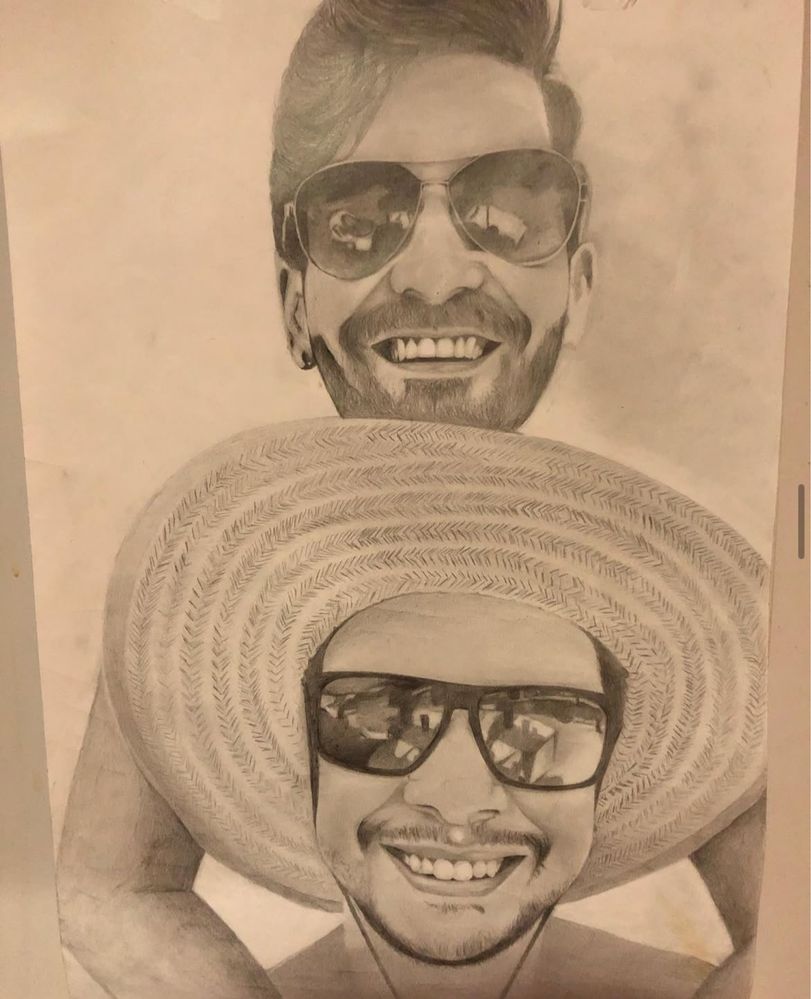Desenhos a carvao personalizados