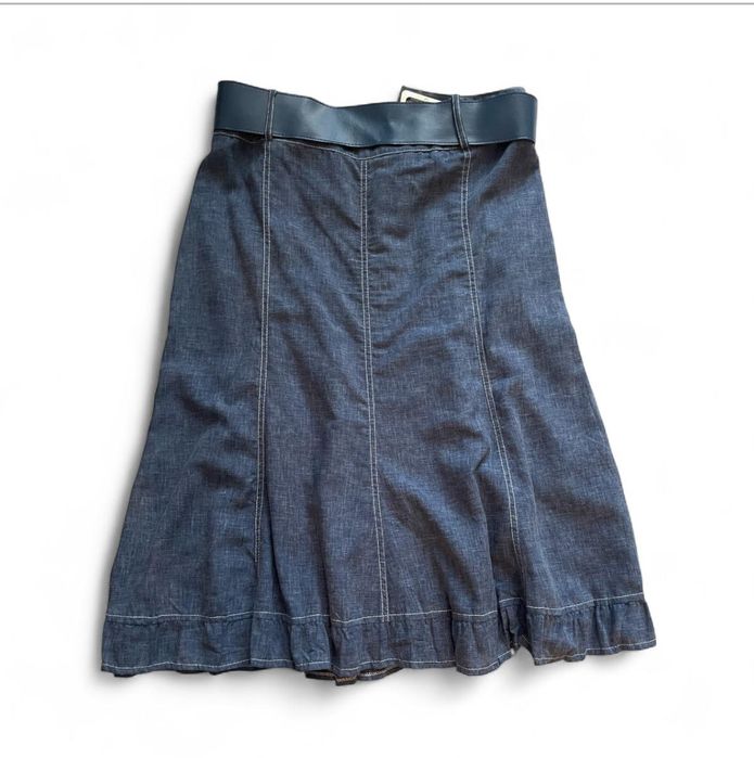 Спідниця жіноча літня 48р. джинсового кольору б/у відмінний стан