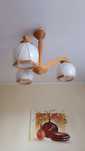 Lampa żyrandol z epoki potrójny