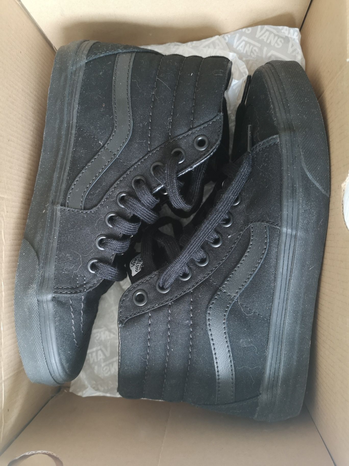 Vans ski8 HI czarne black tenisówki nowe r. 37 classic basic skate