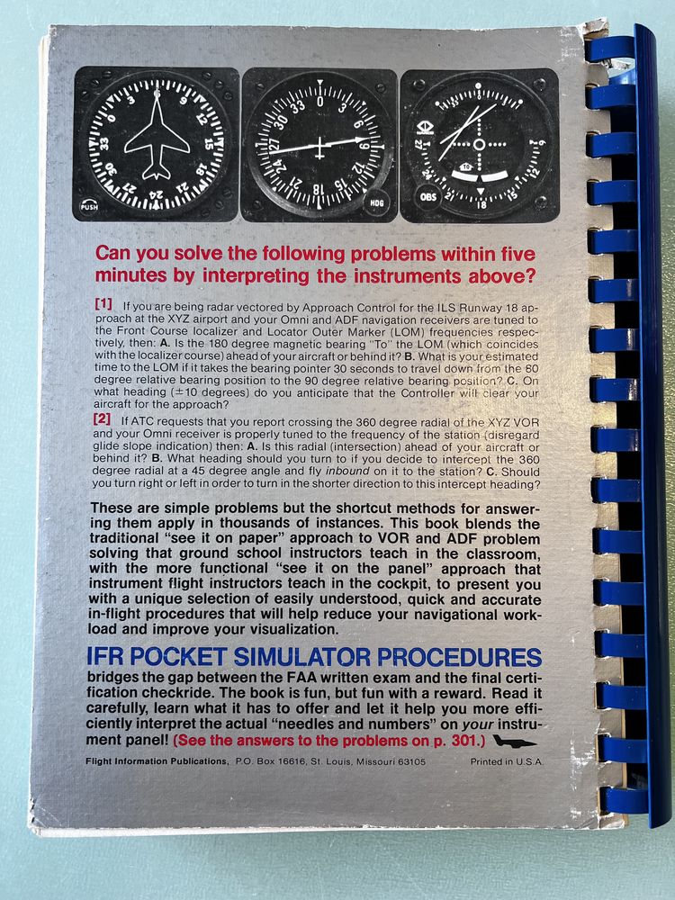 IFR Pocket Simulator Procedures - Henry H. Culver, Jr