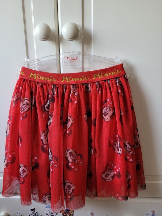 Spódniczka krótka czerwona na święta r.116/122
