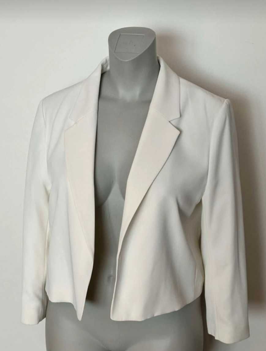 Marynarka krótka ecru H&M r. XS