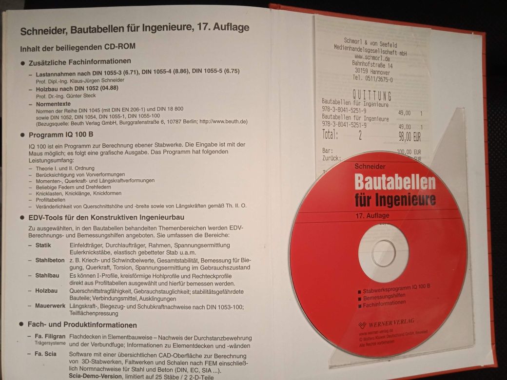 Bautabellen fur Ingenieure 17. Auflage 2006