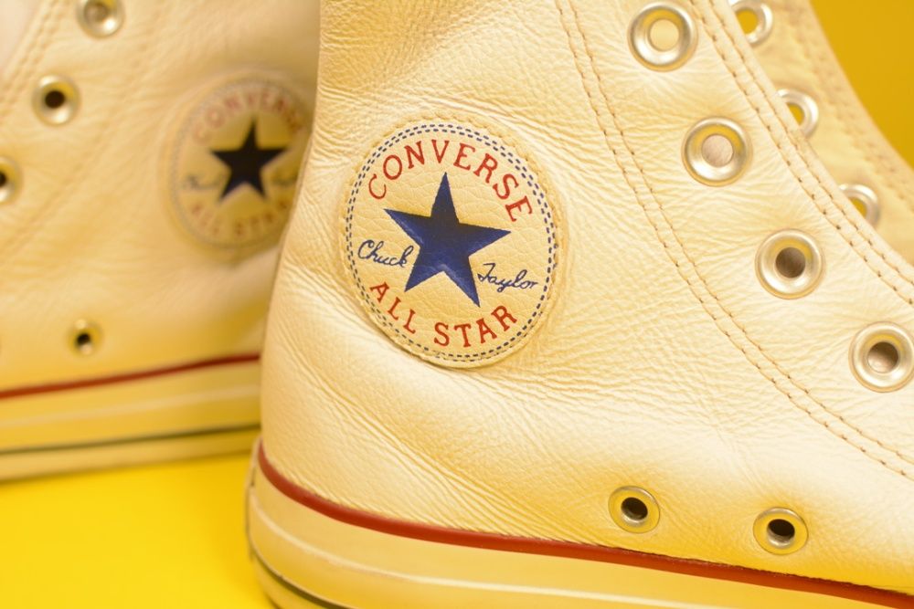 Кеды hi-top Converse All Star белая кожа